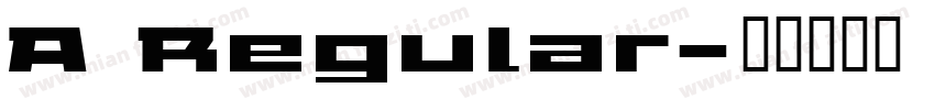 A Regular字体转换